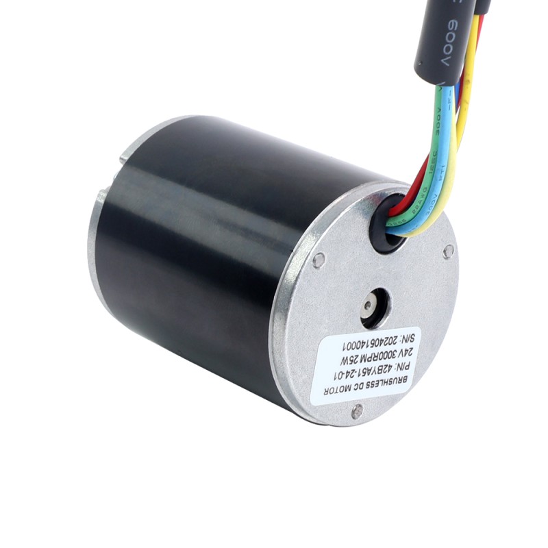 24V 3000RPM 0.08Nm 25W 1.80A Φ42x51mm Brushless DC Motor