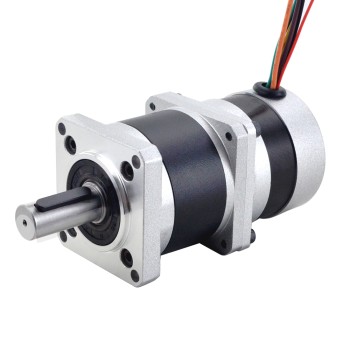24V 84W 350RPM Geared Brushless DC Motor 1.89Nm(267.65oz.in) 10:1 High Precision Gearbox