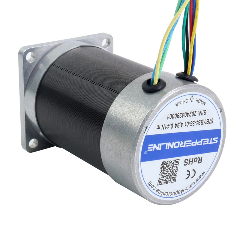 36V 3000RPM 0.41Nm 129W 4.90A 57x57x93.5mm Brushless DC Motor