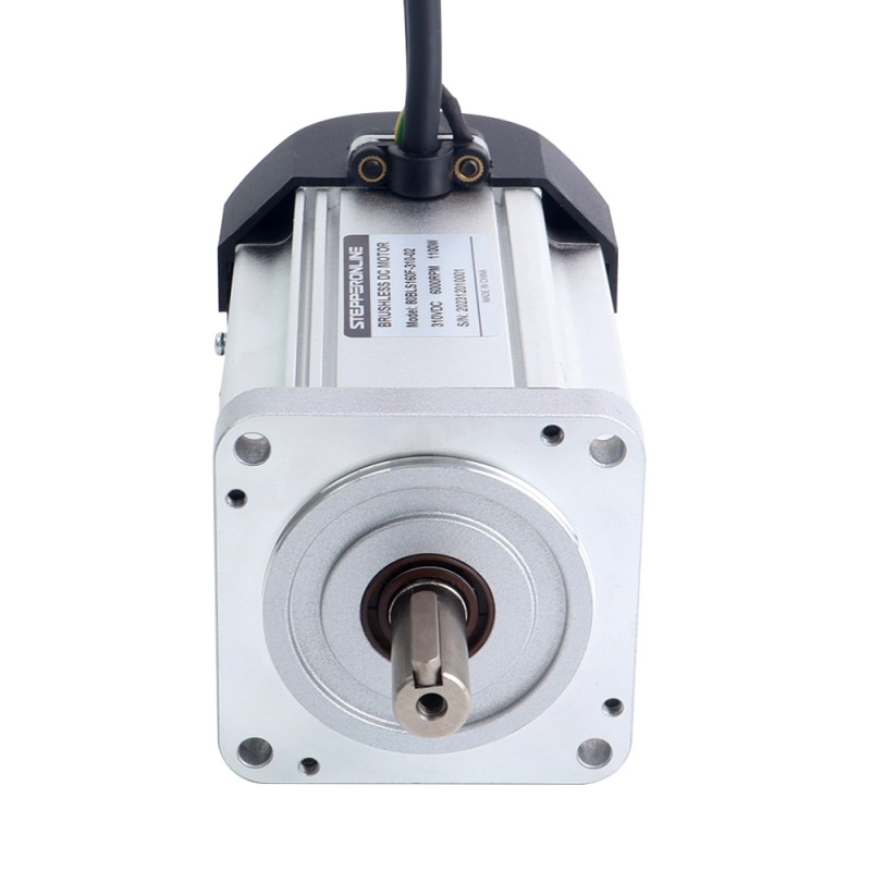 310V 6000RPM 1.75Nm 1100W 4.5A Square 80x80x159mm Brushless DC Motor w/ Radiator Fan