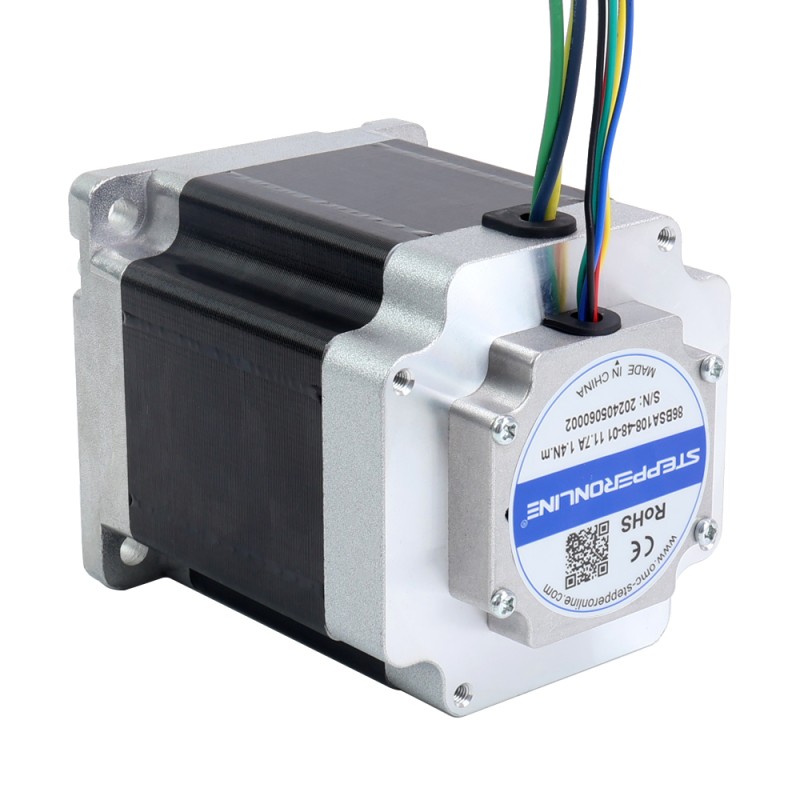 48V 3000RPM 1.4Nm 440W 11.70A 86x86x108mm Brushless DC Motor