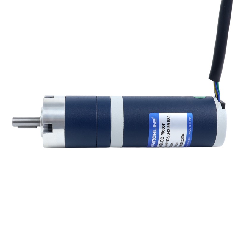 24V 30W 30RPM Geared Brushless DC Motor 6.90Nm(977.12oz.in) 99.5:1 Planetary Gearbox