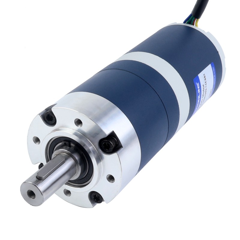 24V 200W 21RPM Geared Brushless DC Motor 67.00Nm(9487.98oz.in) 144.5:1 Planetary Gearbox