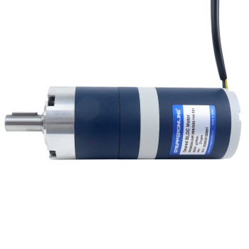 24V 200W 21RPM Geared Brushless DC Motor 67.00Nm(9487.98oz.in) 144.5:1 Planetary Gearbox
