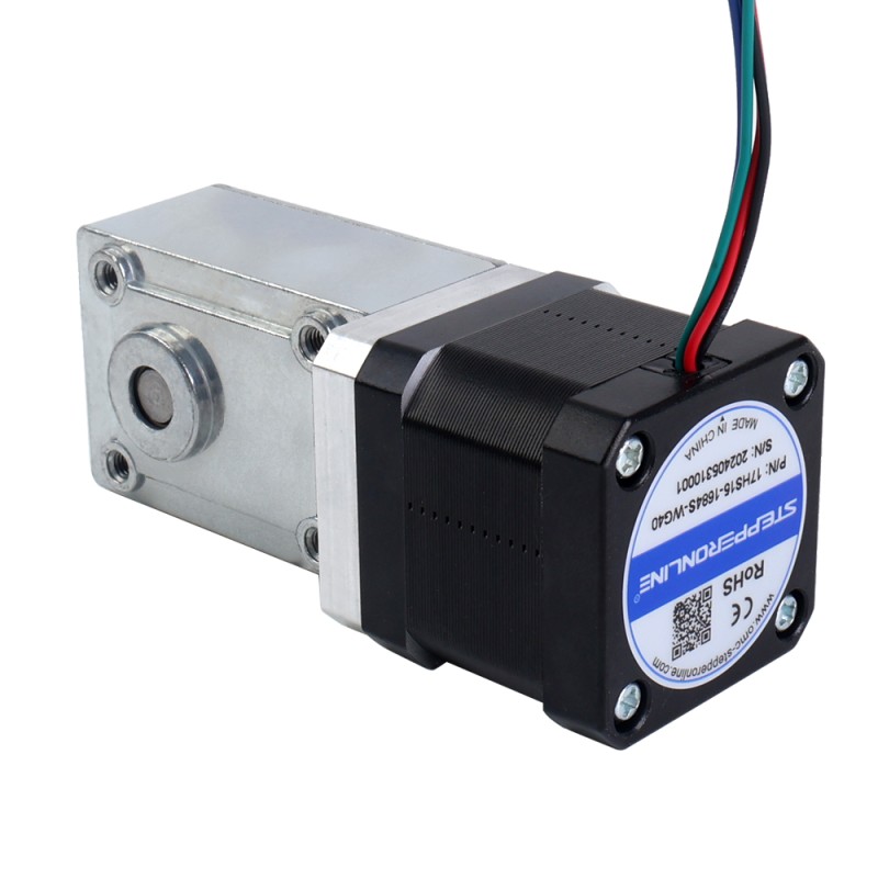 Nema 17 Stepper Motor L=39mm 1.68A Gear Ratio 40:1 Square Worm Geabox