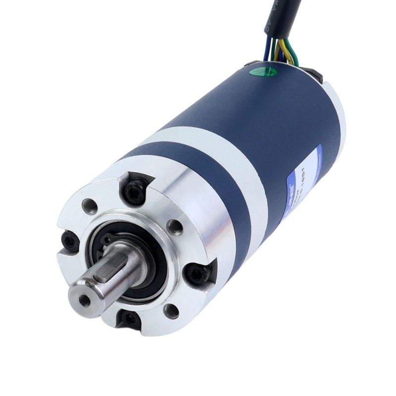 24V 60W 579RPM Geared Brushless DC Motor 0.90Nm(127.45oz.in) 5.18:1 Planetary Gearbox