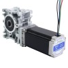 Nema 23 Stepper Motor 113mm Gear Ratio 50:1 Worm Gearbox NMRVS30 Worm Gear Speed Reducer
