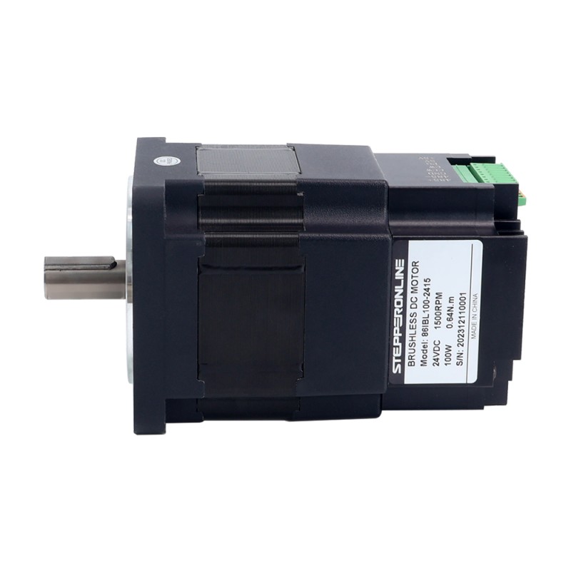 Nema 34 86x86x138mm Integrated Brushless DC Motor 100W 24V 1500RPM 0.64Nm 4.17A w/ Driver