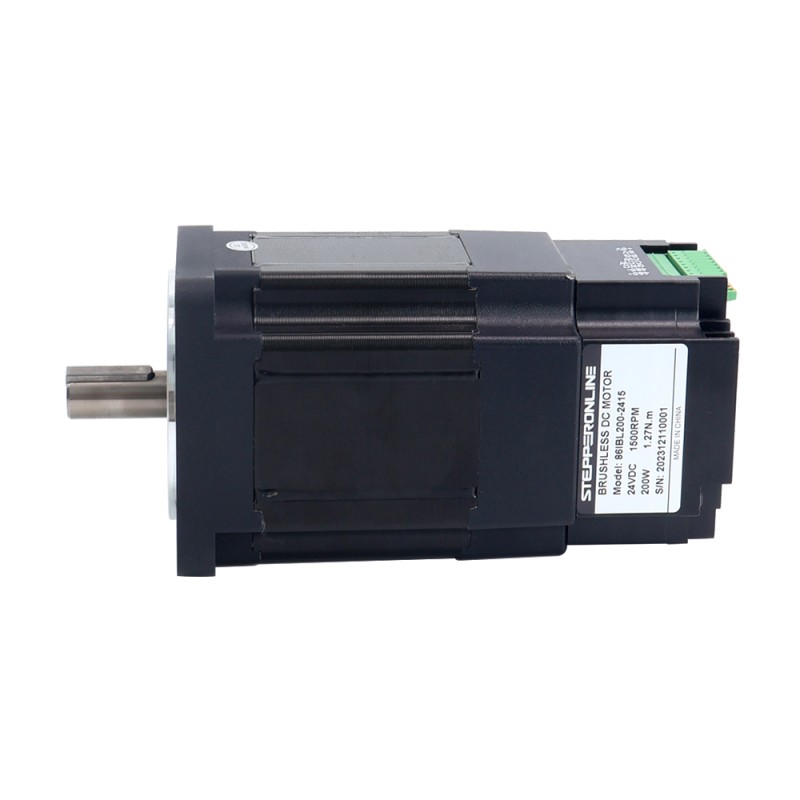 Nema 34 86x86x168mm Integrated Brushless DC Motor 200W 24V 1500RPM 1.27Nm  8.33A w/ Driver