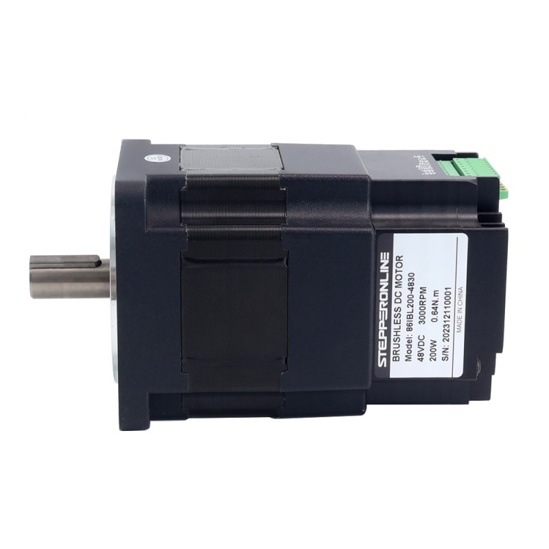Nema 34 86x86x138mm Integrated Brushless DC Motor 200W 48V 3000RPM 0.64Nm 4.17A w/ Driver